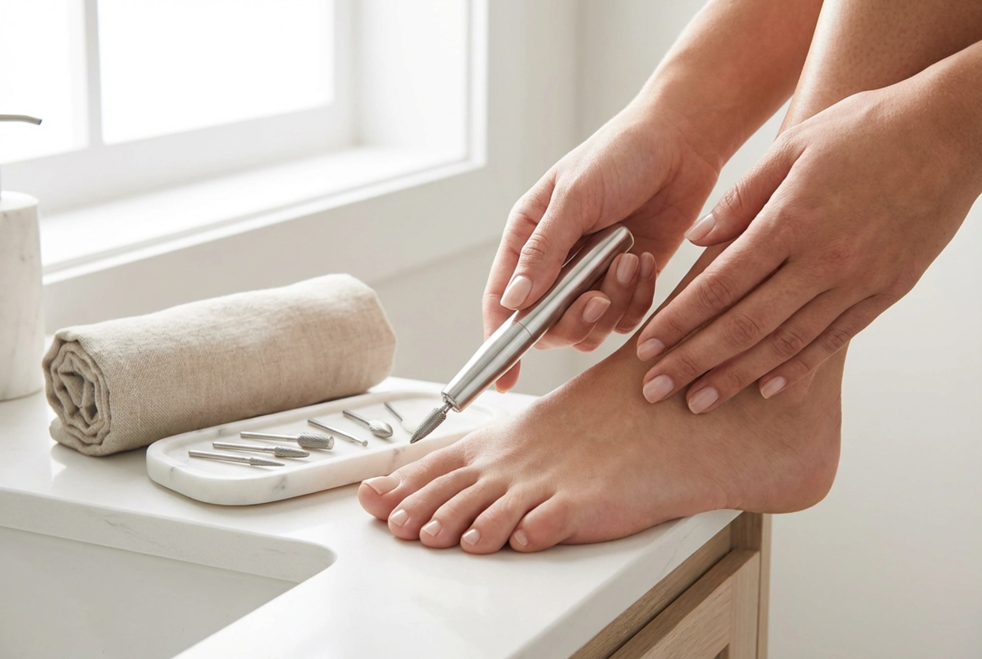 Pedikérska brúska: príprava chodidiel, frézy a technika práce