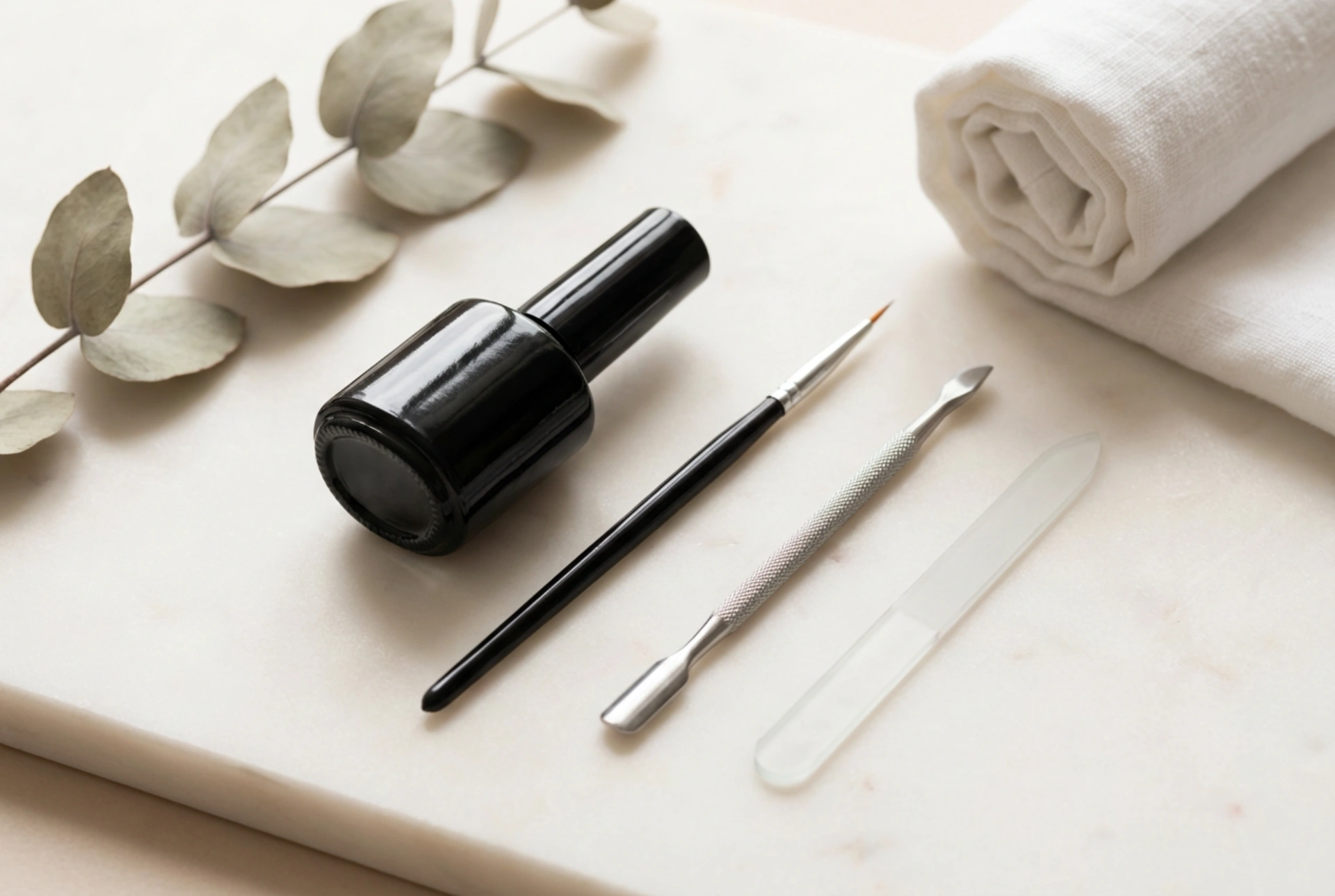 Čierne nechty na nohách: ako dosiahnuť hlbokú čiernu a rovné línie