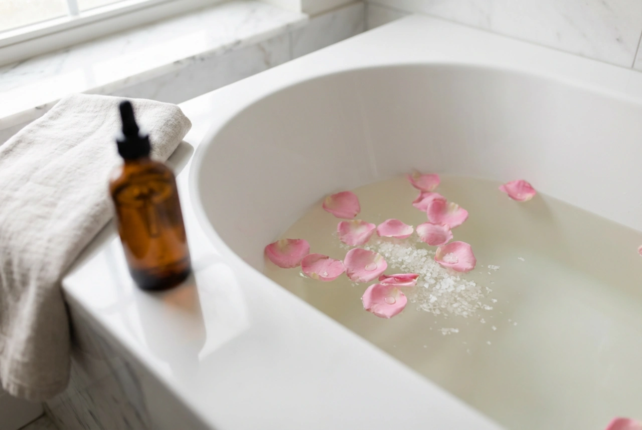 Relaxačný kúpeľ so soľou: aromatické prísady a rituál