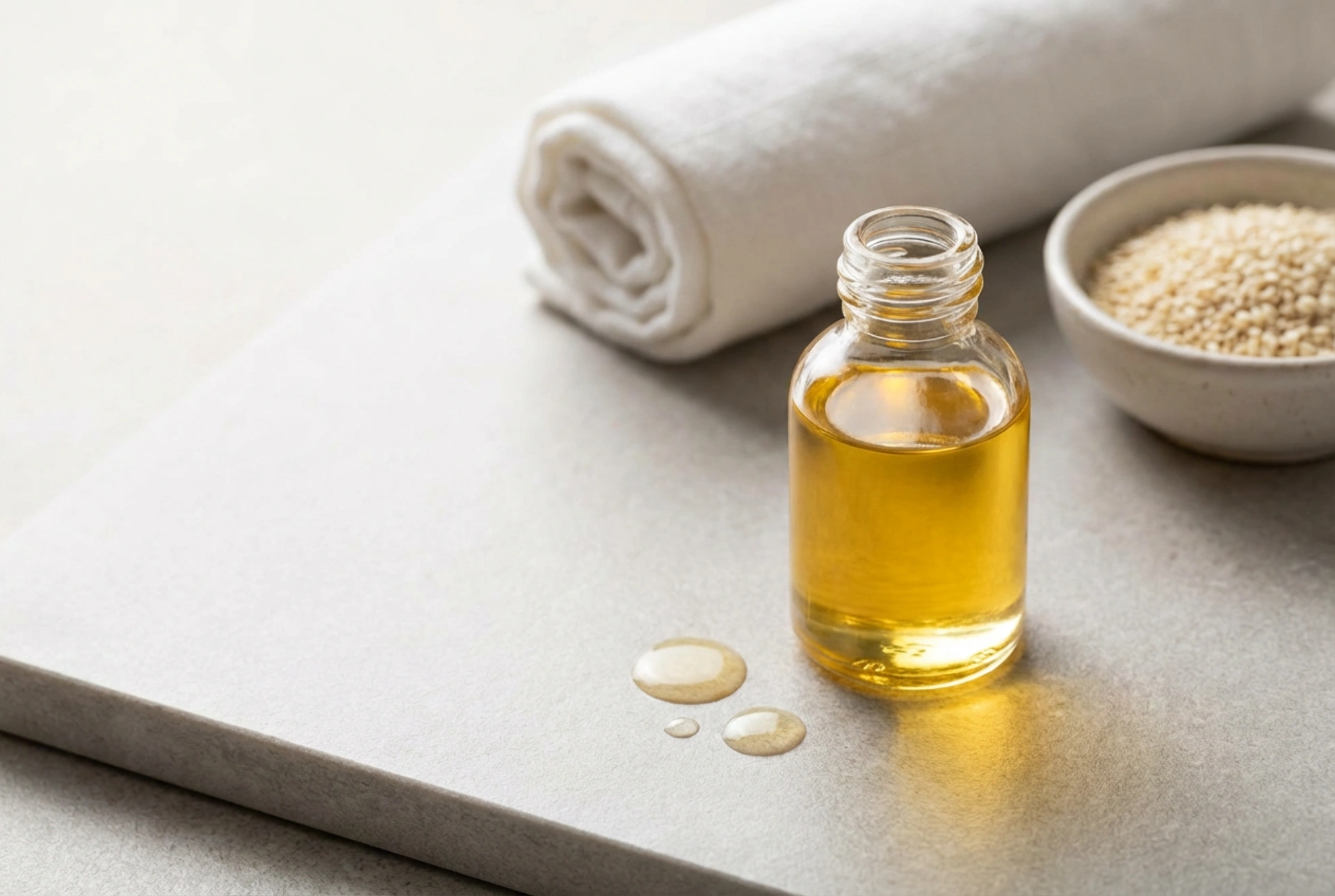 Sezamový olej na masáž: úžitkové vlastnosti a jednoduchá aplikácia