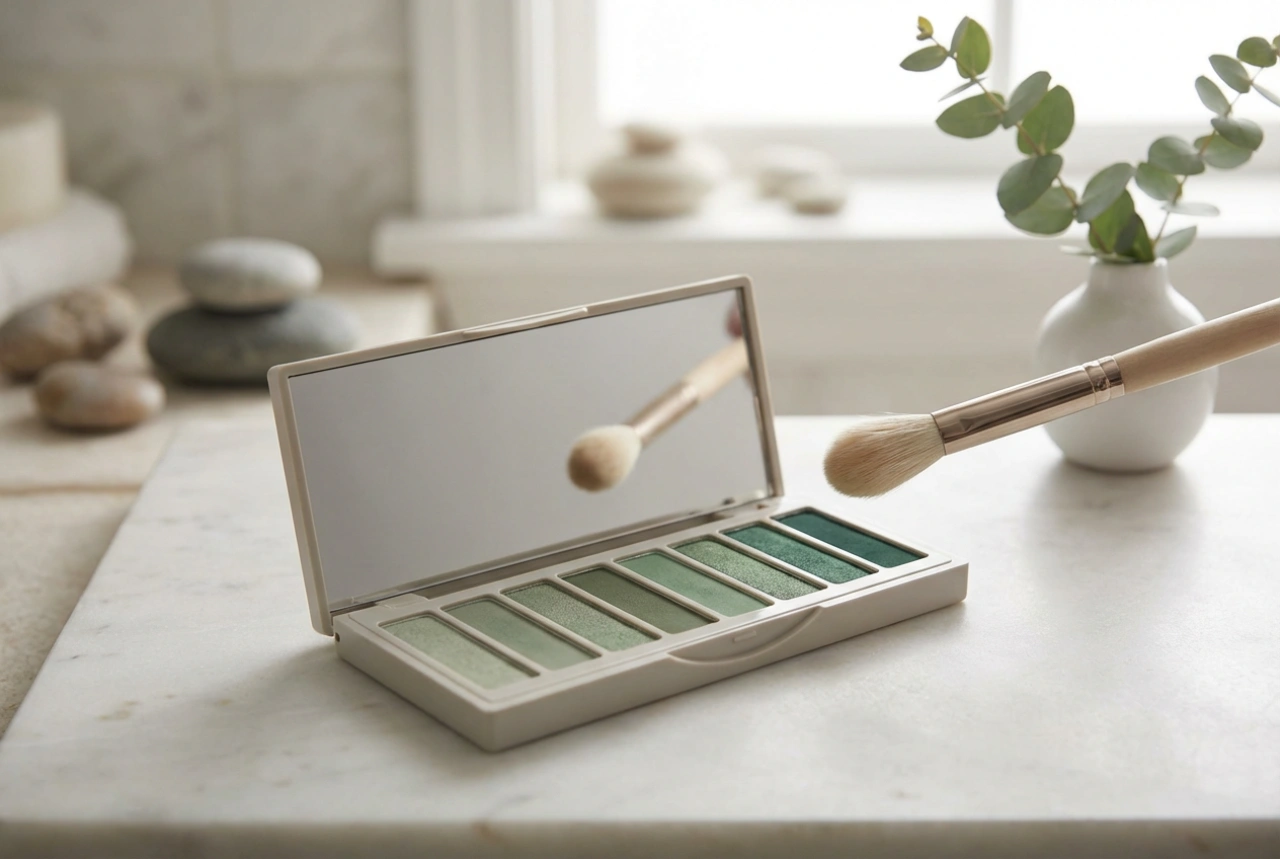 Zelené paletky očných tieňov: ktoré odtiene kombinovať a ako vytvárať prechody