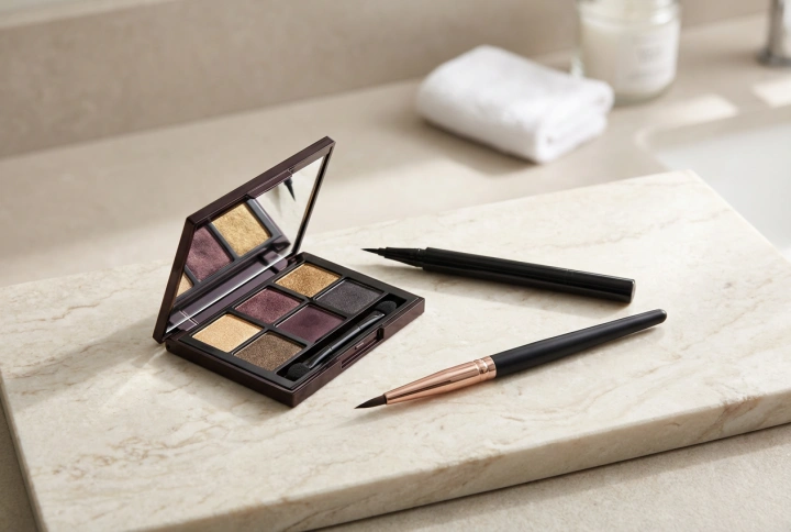 Večerný očný make-up: intenzita, lesk a trvácnosť bez opadávania