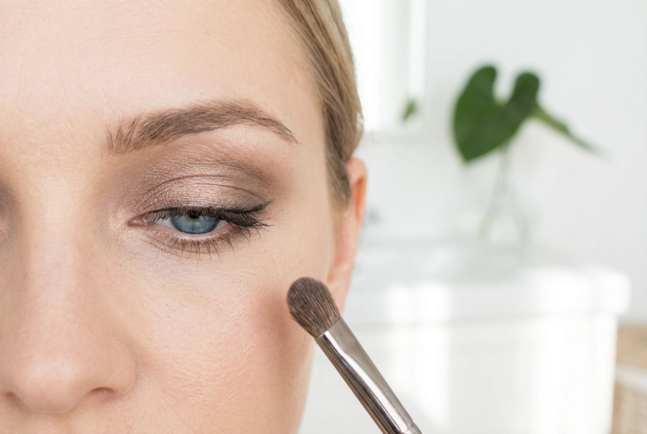 Svadobný make-up: Modré oči v elegantnom a trvácnom prevedení