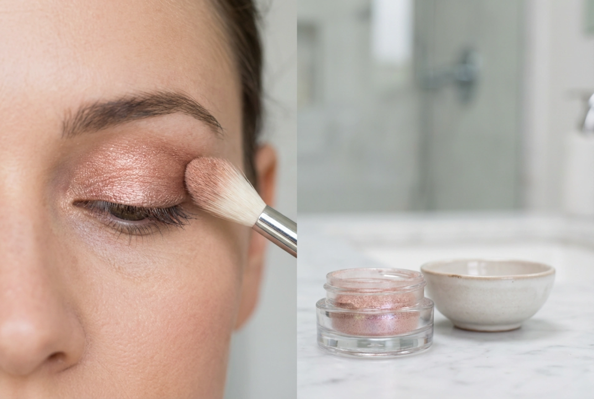 Sypký očný tieň: aplikácia bez opadávania a trvácne blendovanie