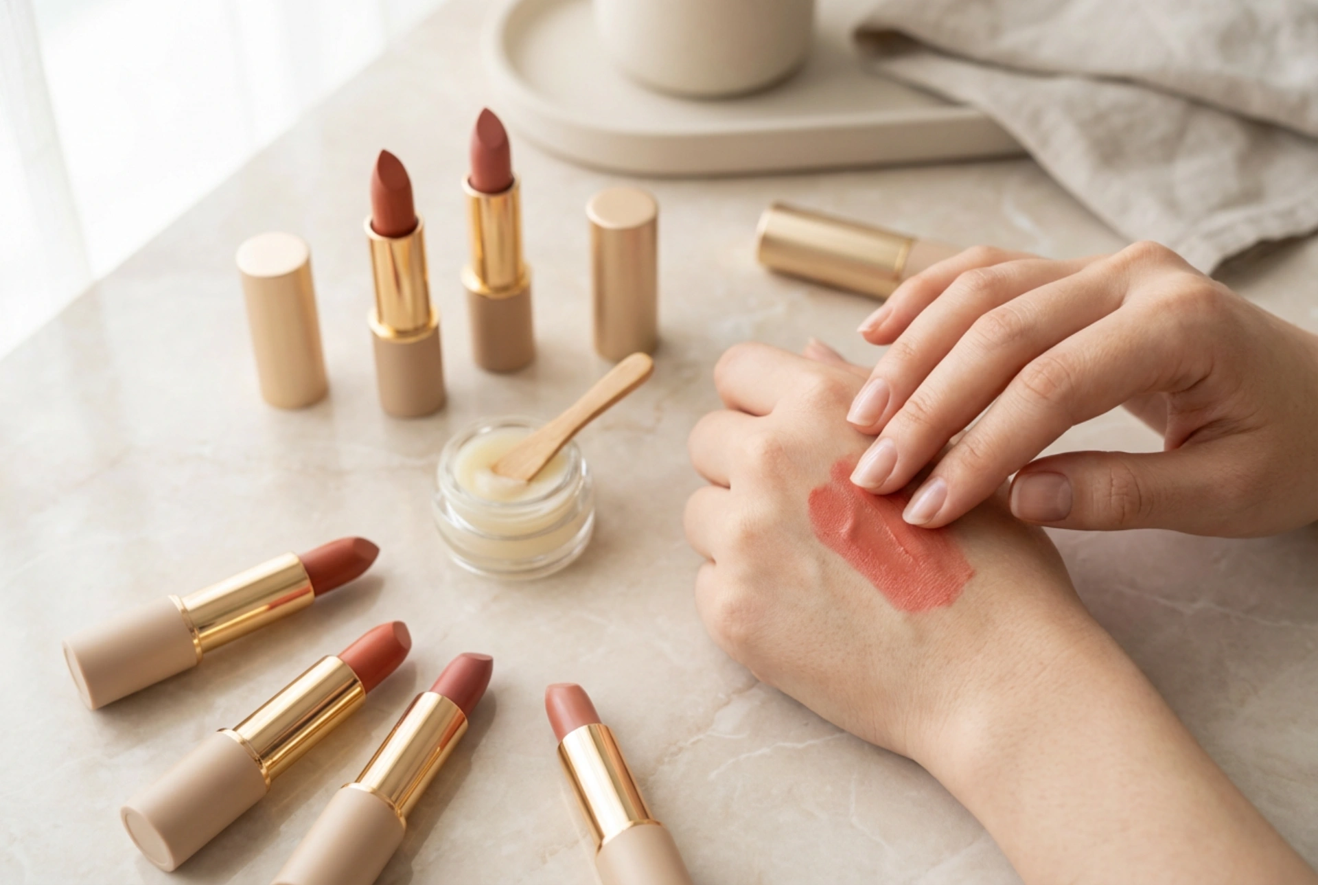 Hydratačný rúž: výber odtieňov, technika aplikácie a starostlivosť o pery