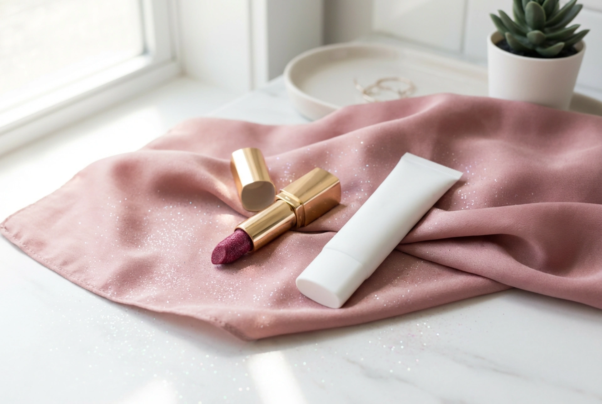 Trblietavý rúž: ako ho kombinovať s bázou a zafixovať lesklý efekt