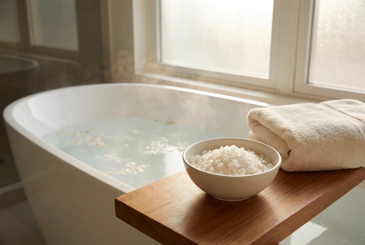 Horčíkový kúpeľ: príprava, teplota vody a doplnky