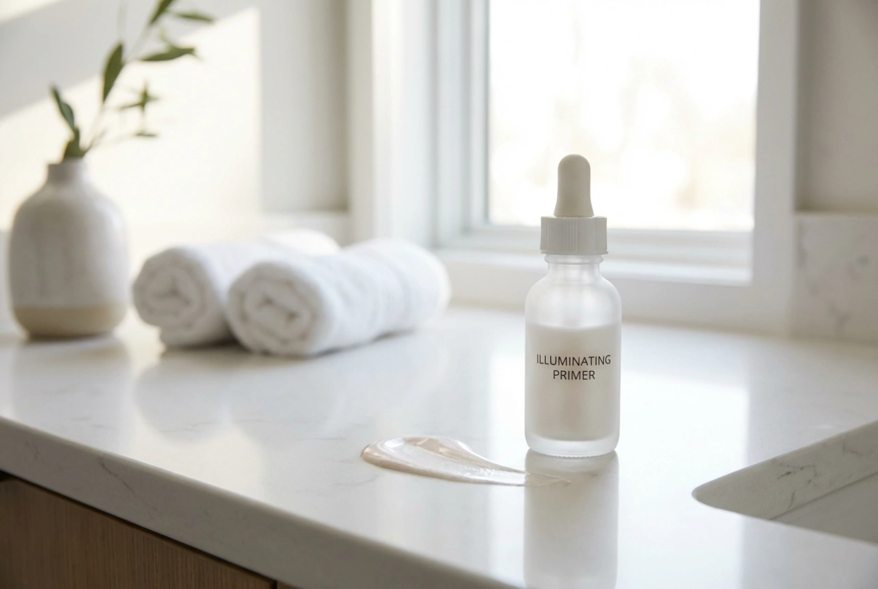 Rozjasňujúca báza: ako sa vyhnúť šmuhám a vybrať správny odtieň perlete