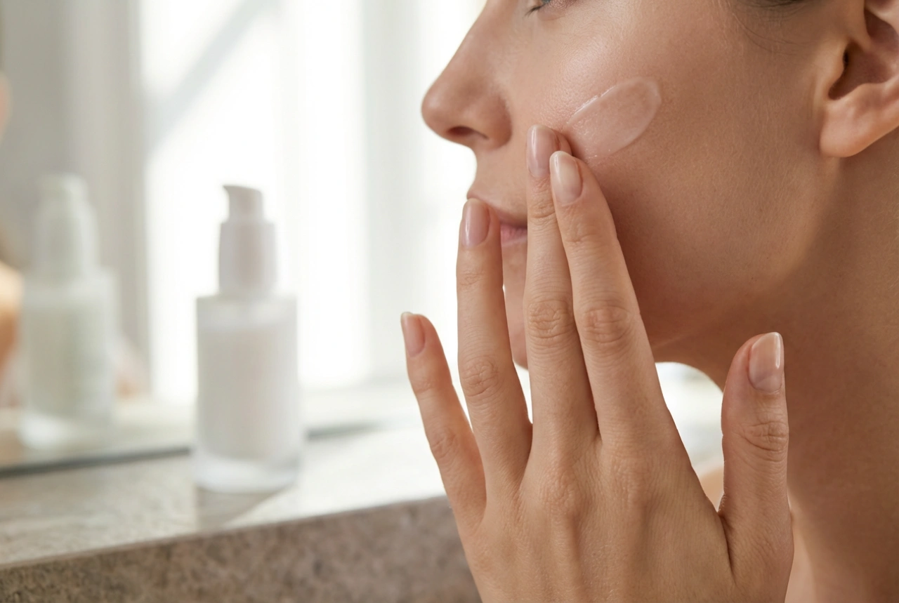 Matujúca báza pod make-up: aplikácia tenkej vrstvy a fixácia