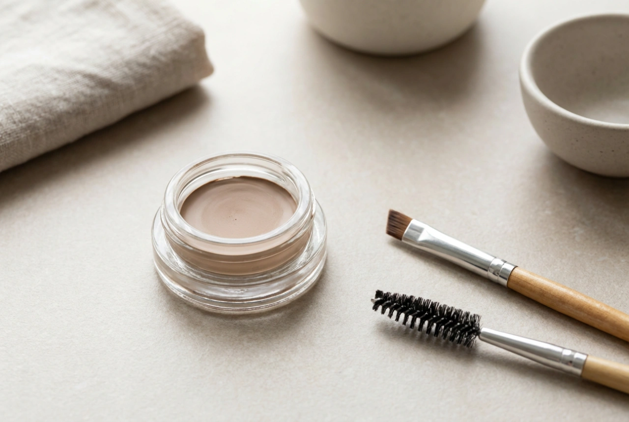 Pomády na obočie: výber konzistencie, štetca a techniky aplikácie