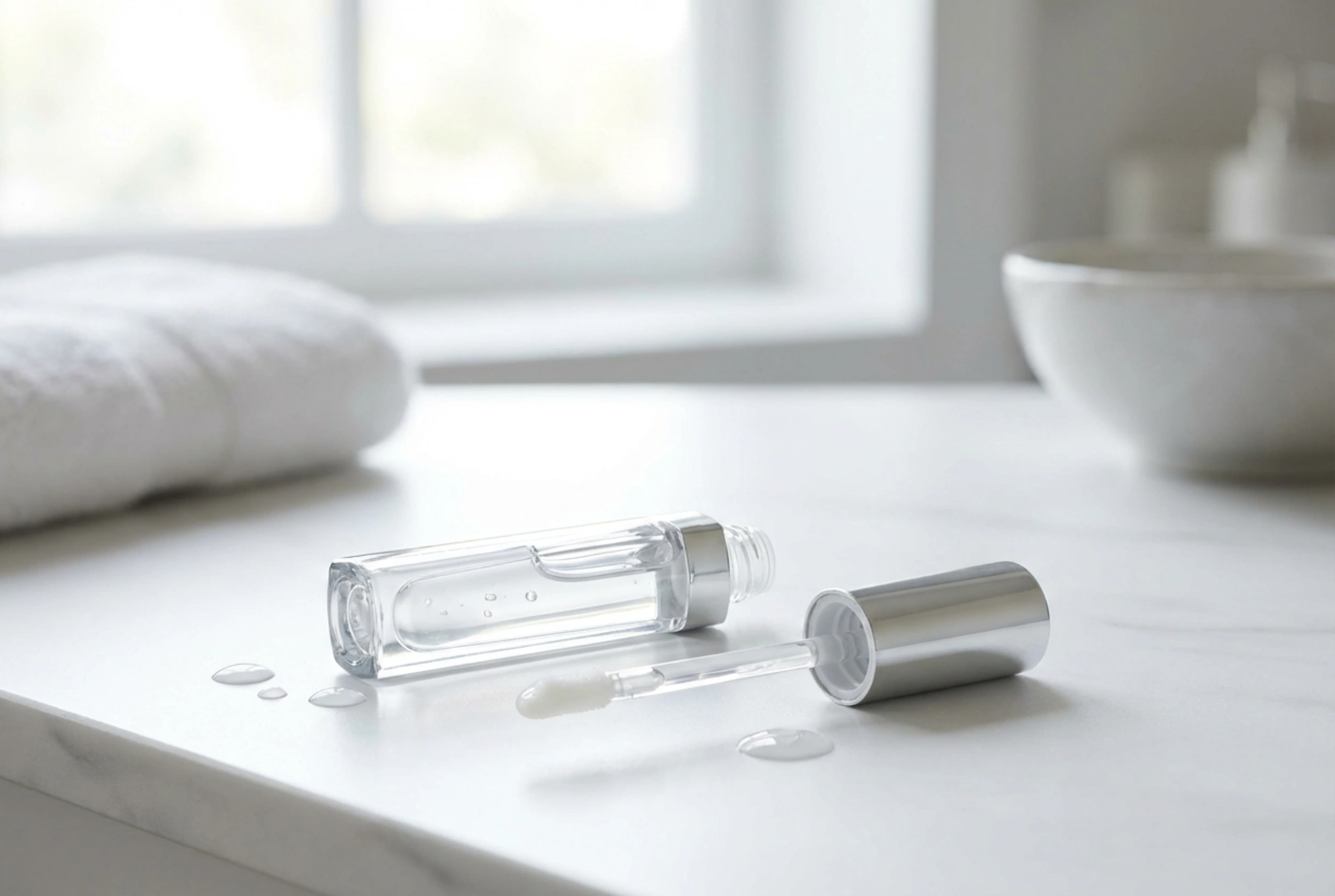 Bezfarebný lesk na pery: hydratácia, lesk a hygienická aplikácia